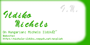 ildiko michels business card